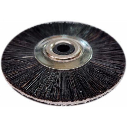Hatho Stoddard Slimline Brush Black Horse Hair With Calico Interleave Centre - 48mm Dia - (114/160 48 NE N-MCP005) - 10 Pack